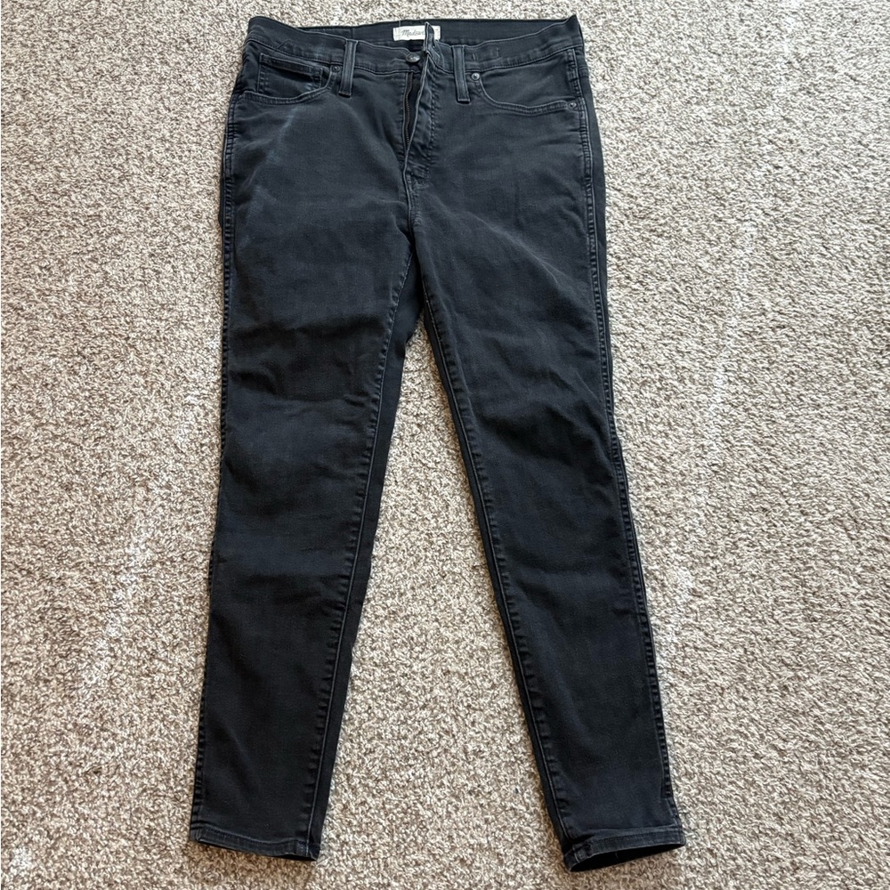 Madewell 10” High Rise Skinny Jeans Black | 31
